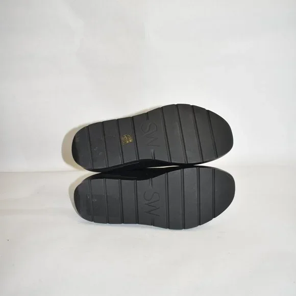STUART WEITZMAN EVONNA BOOT PLATFORM SOCKLEATHER STRETCH BLACK8 (P19)